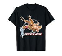 Gráfico cómico Black Hero Pro Wrestling Suplex Slam Camiseta gráfica económica