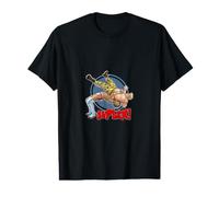 Gráfico cómico Black Hero Pro Wrestling Suplex Slam Camiseta gráfica económica