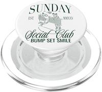 Gráfico con la Sonrisa del Sunday Club Volleyball Bump Set PopSockets PopGrip para MagSafe