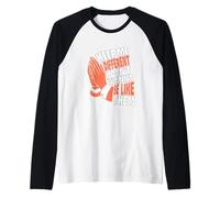 Gráfico Coral Color Pray To Be Different Coral Camiseta Manga Raglan