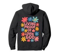 Gráfico Cristiano Floral de Living Proof of Love God Sudadera con Capucha