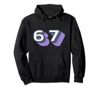 Gráfico de 67 Nerdy Science Shadow Number Sudadera con Capucha