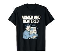 Gráfico de abrazo de calentador retro armado y calentado Camiseta