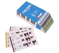 Gráfico de acordes de Piano, gráfico de acordes de Piano y 120 Hojas de Tarjetas Flash, Tarjetas de Flash de música educativa para Adultos para niños, aprendices de música, para