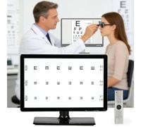 Gráfico De Agudeza Visual Digital Con Control Remoto 18.5/21.5 Pulgadas Gráfico Ocular Óptico Electrónico LED De Pantalla Completa Con Más 44 Objetivos 5 Métodos For Clínica Oftálmica(18.5in)