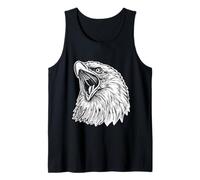 Gráfico de águila patriótica chirriante Camiseta sin Mangas