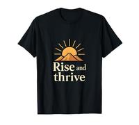 Gráfico de Amanecer Feminista Rise and Thrive Camiseta