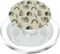 Gráfico de anatomía de Dientes Humanos Vintage con Tema Dental PopSockets PopGrip para MagSafe