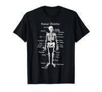 Gráfico de anatomía del Esqueleto Humano Diagrama de Ciencias de biología Camiseta