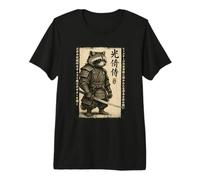 Gráfico de Anime para Hombre, Mapache samurái japonés Camiseta Premium
