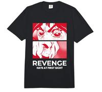 Gráfico de Anime Revenge Hate At First Sight Comfort Colors Adult Heavyweight T-Shirt