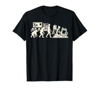 Gráfico de Aprendizaje de la Primera Infancia de la evolución del Maestro Preescolar Camiseta