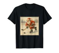 Gráfico de Arte de Papá Noel Retro de los años 50 Camiseta