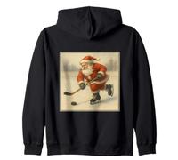 Gráfico de Arte de Papá Noel Retro de los años 50 Sudadera con Capucha