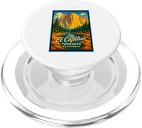 Gráfico de arte retro vintage de El Capitan Yosemite Park CA PopSockets PopGrip para MagSafe