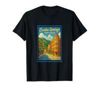 Gráfico de arte retro vintage de Eureka Springs Arkansas AR Camiseta