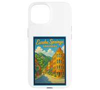 Gráfico de arte retro vintage de Eureka Springs Arkansas AR Carcasa para iPhone 15