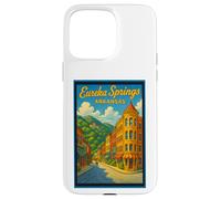 Gráfico de arte retro vintage de Eureka Springs Arkansas AR Carcasa para iPhone 15 Pro Max