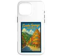 Gráfico de arte retro vintage de Eureka Springs Arkansas AR Carcasa para iPhone 16 Pro Max