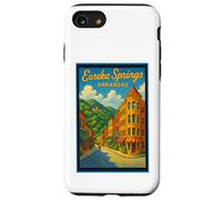 Gráfico de arte retro vintage de Eureka Springs Arkansas AR Carcasa para iPhone SE (2020) / 7 / 8