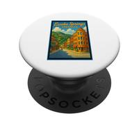 Gráfico de arte retro vintage de Eureka Springs Arkansas AR PopSockets PopGrip Adhesivo