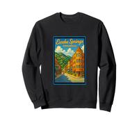 Gráfico de arte retro vintage de Eureka Springs Arkansas AR Sudadera