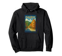 Gráfico de arte retro vintage de Eureka Springs Arkansas AR Sudadera con Capucha