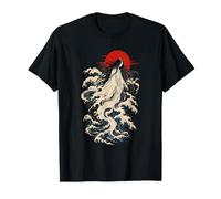 Gráfico de Arte Yokai de Mujer Fantasma de Onda Japonesa Camiseta