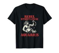 Gráfico de astrología Acuario Rebelde sin pausa Camiseta