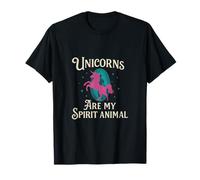 Gráfico de Aura Animal de Unicornios Son mi espíritu Camiseta