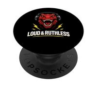 Gráfico de Auriculares T Rex Loud & Ruthless PopSockets PopGrip Adhesivo