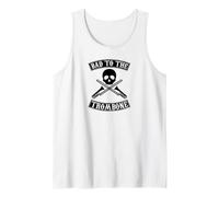 Gráfico de Bad To The Trombone Pun Skull Camiseta sin Mangas