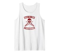 Gráfico de Bad To The Trombone Pun Skull Camiseta sin Mangas