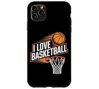 Gráfico de Baloncesto I Love con diseño de aro Carcasa para iPhone 11 Pro MAX
