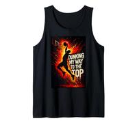 Gráfico de Baloncesto Machacando mi Camino a la Cima Camiseta sin Mangas