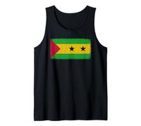 Gráfico de bandera de Santo Tomé y Príncipe para hombres, mujeres y niños Camiseta sin Mangas