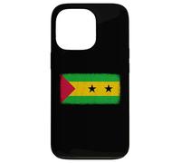 Gráfico de bandera de Santo Tomé y Príncipe para hombres, mujeres y niños Carcasa para iPhone 13 Pro