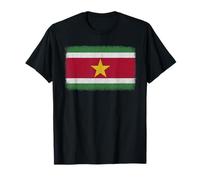 Gráfico de bandera de Surinam para hombres, mujeres y niños Camiseta