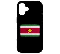 Gráfico de bandera de Surinam para hombres, mujeres y niños Carcasa para iPhone 16