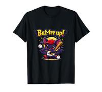 Gráfico de Bat-TER up Kawaii Bat Baseball Chibi Camiseta