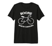 Gráfico de Biking Boone North Carolina Camiseta Premium