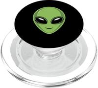 Gráfico de Bolsillo de Cabeza alienígena para creyentes OVNI y fanáticos del Espacio PopSockets PopGrip para MagSafe