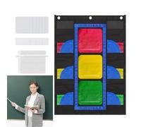 Gráfico de bolsillo para luces de paso, tabla de conducta del estudiante, tablero de comportamiento en el hogar, señales rojas, amarillas y verdes, de control de comportamiento, aula de