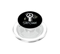 Gráfico de Calor de Verano de Ventilador Dibujado a Mano Stay PopSockets PopGrip para MagSafe