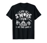Gráfico de Camping Life Is S'More Fun At The Lake Campfire Camiseta