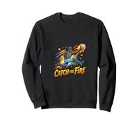 Gráfico de Captura de acción de béisbol Catch The Fire Sudadera