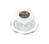 Gráfico de Captura y liberación del Atardecer del océano Mahi Fishing PopSockets PopGrip para MagSafe