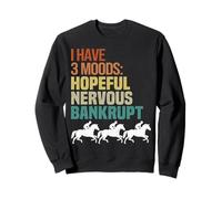 Gráfico de carreras de caballos divertido diseño ecuestre Sudadera