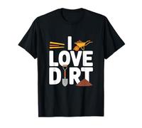 Gráfico de carretilla I Love Dirt Shovel Camiseta