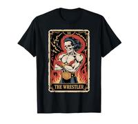 Gráfico de Cartas del Tarot del Calavera del Luchador Camiseta
